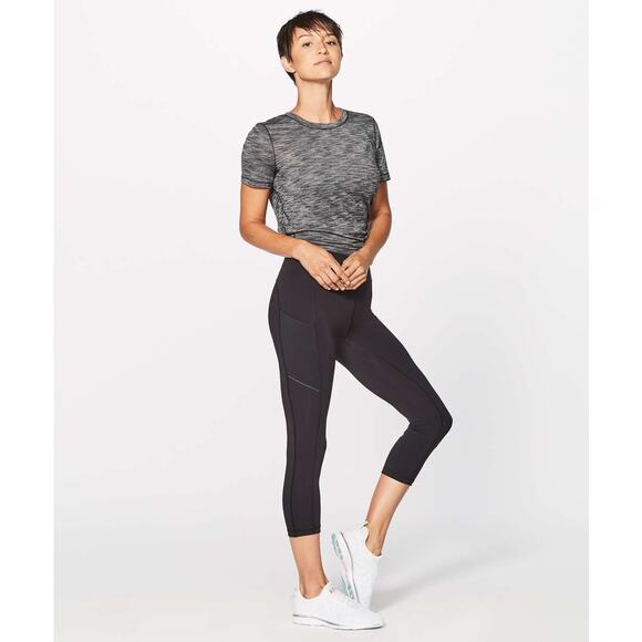 Lululemon Speed Up Crop 21" Leggings Black sz 4 - Picture 1 of 7